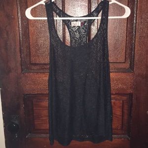 Black tank top